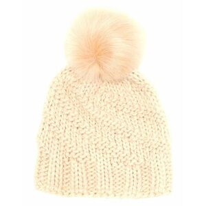 Kyi Kyi Cable Knit Cable Knit Faux Fur Beanie